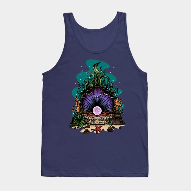 Pearl Of The Sea Tank Top by adamzworld